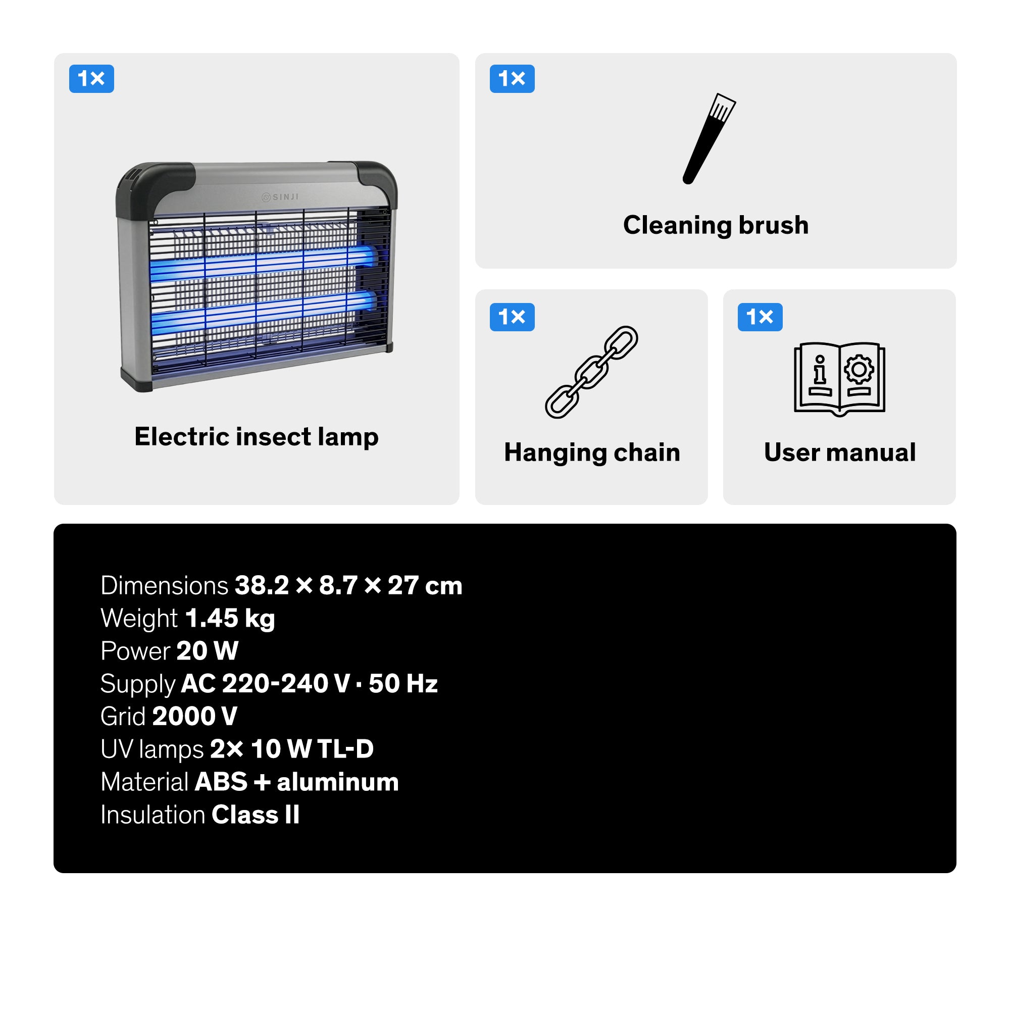 Sinji Electric Fly Zapper Panel
