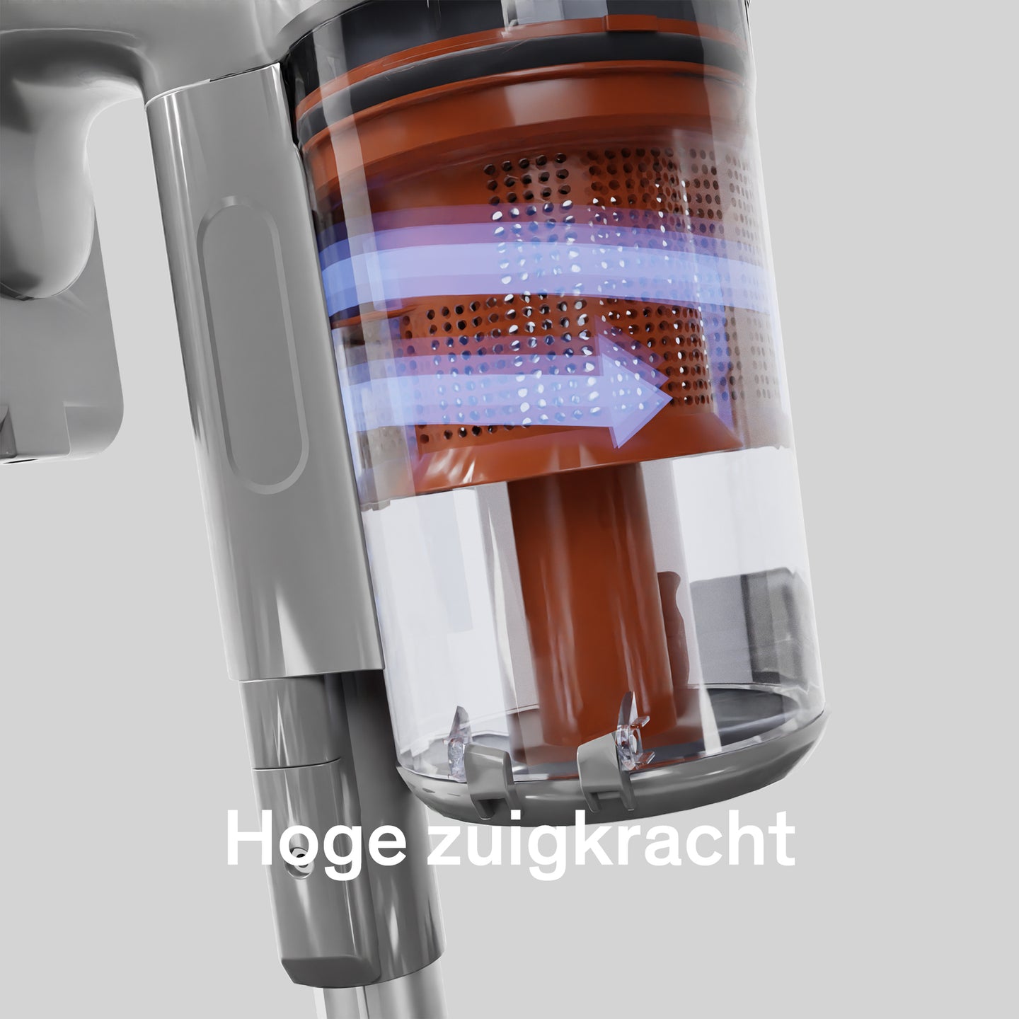 Sinji Cordless Vacuum Silver/Orange
