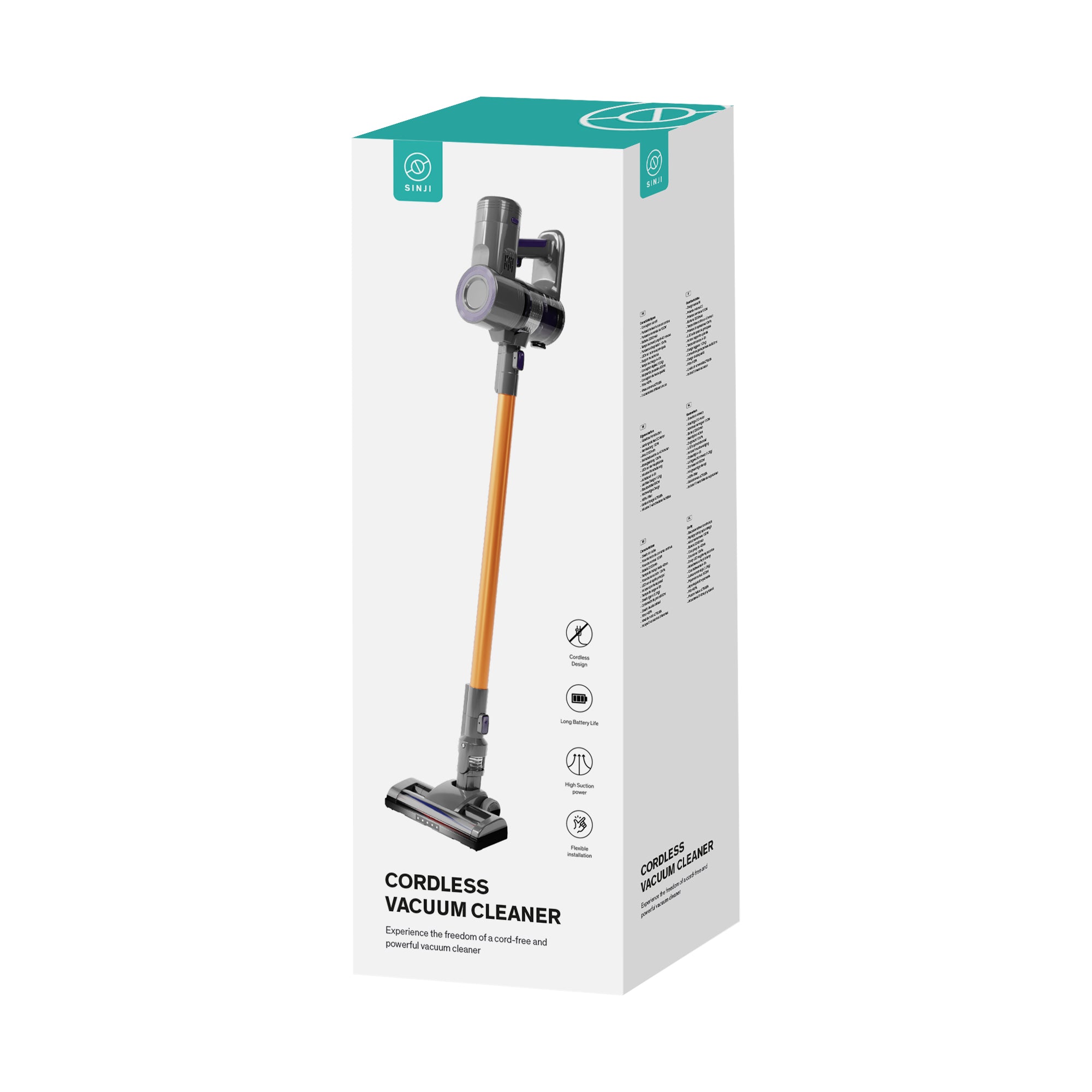 Sinji Cordless Vacuum Antracite/Purple