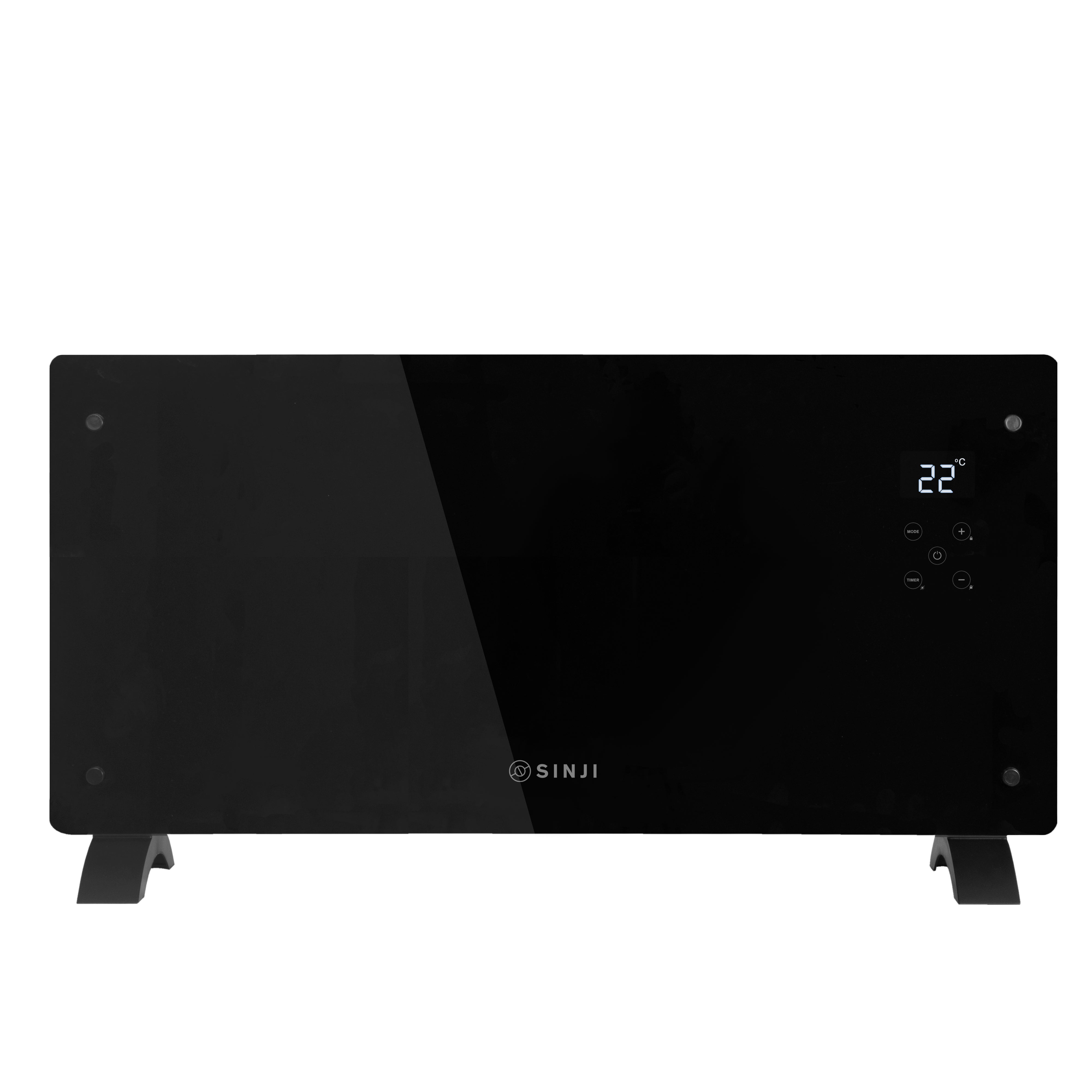 Sinji Smart Glass Panel Heater 1500w Black