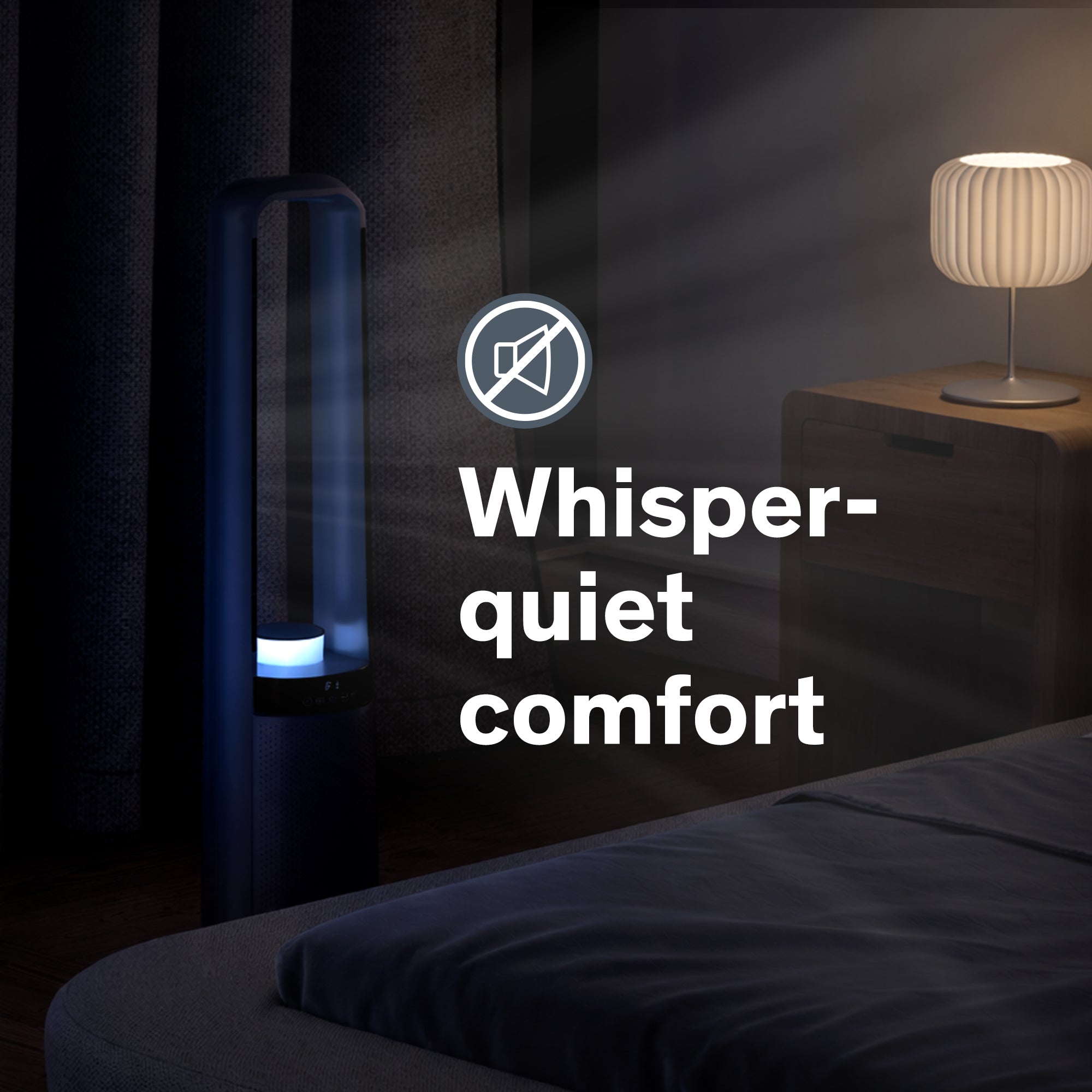 Sinji Hot and Cold Bladeless Fan with LED