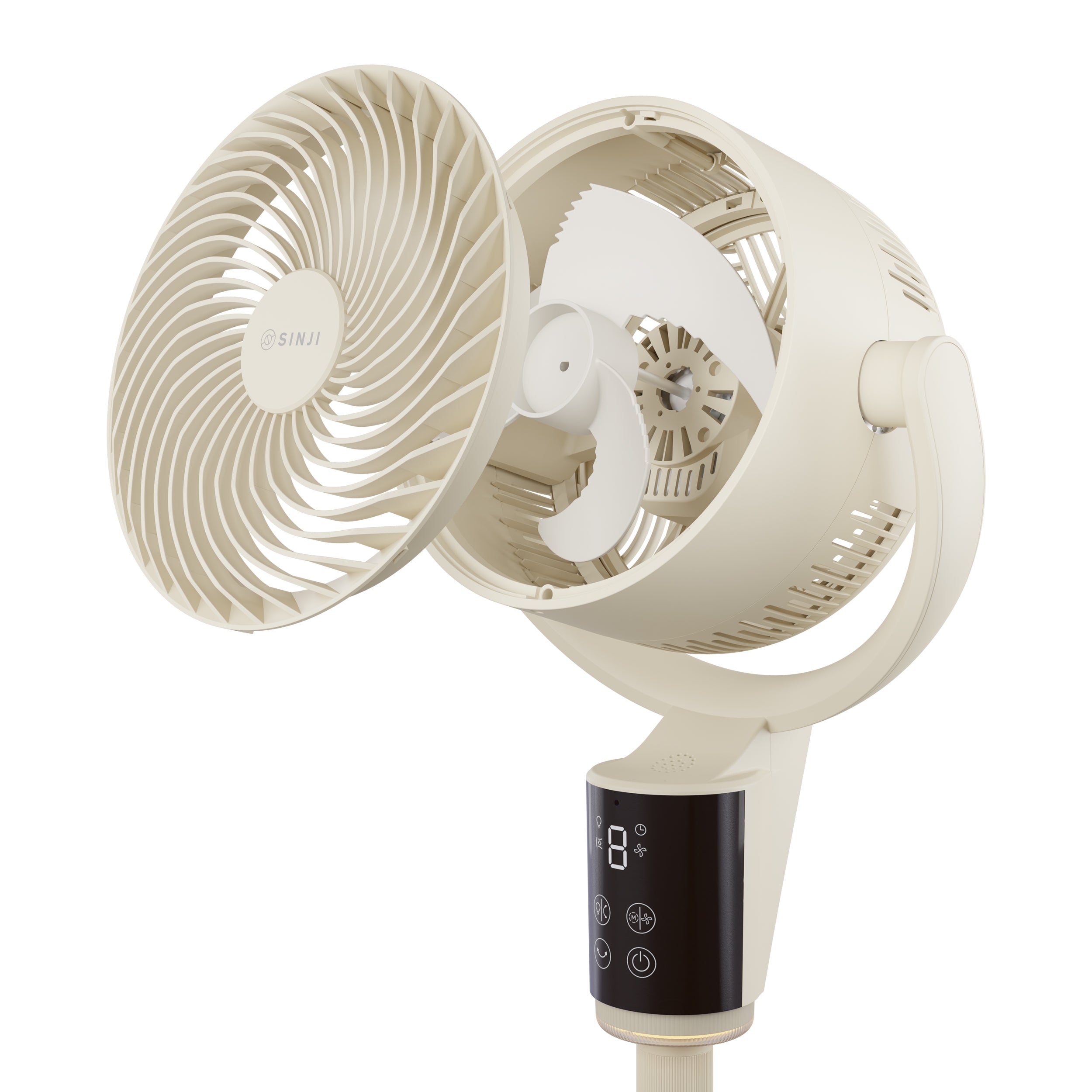 Sinji 3D Standing Fan - Beige