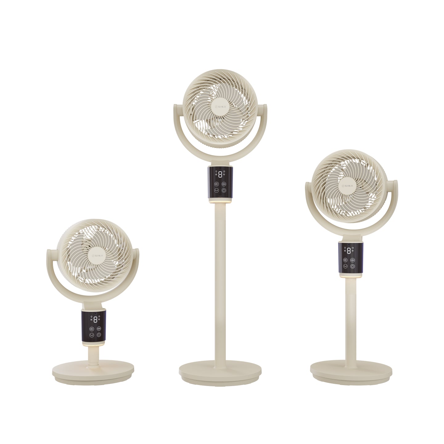 Sinji 3D Standing Fan - Beige
