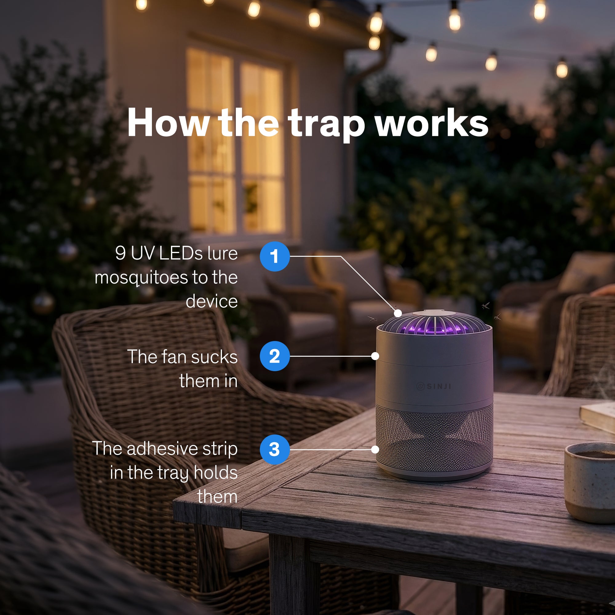Sinji Mosquito Trap with Fan
