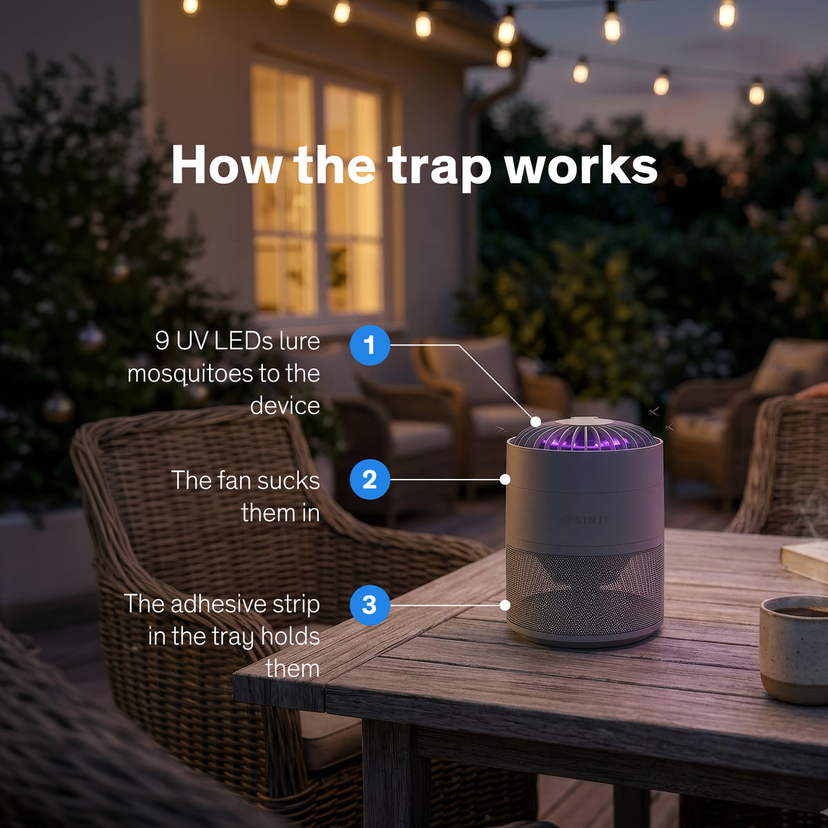 Sinji Mosquito Trap with Fan