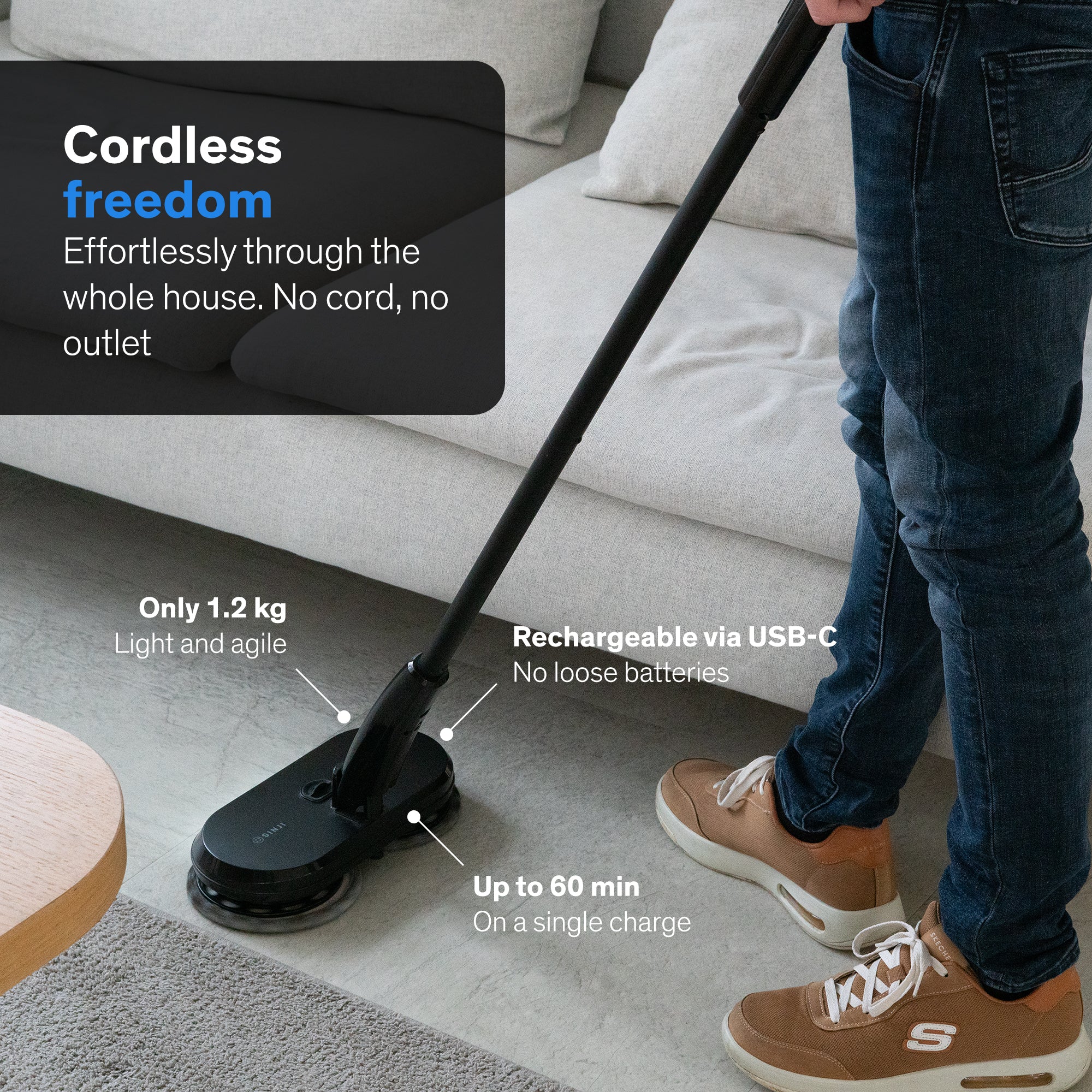 Sinji Electric Mop Black