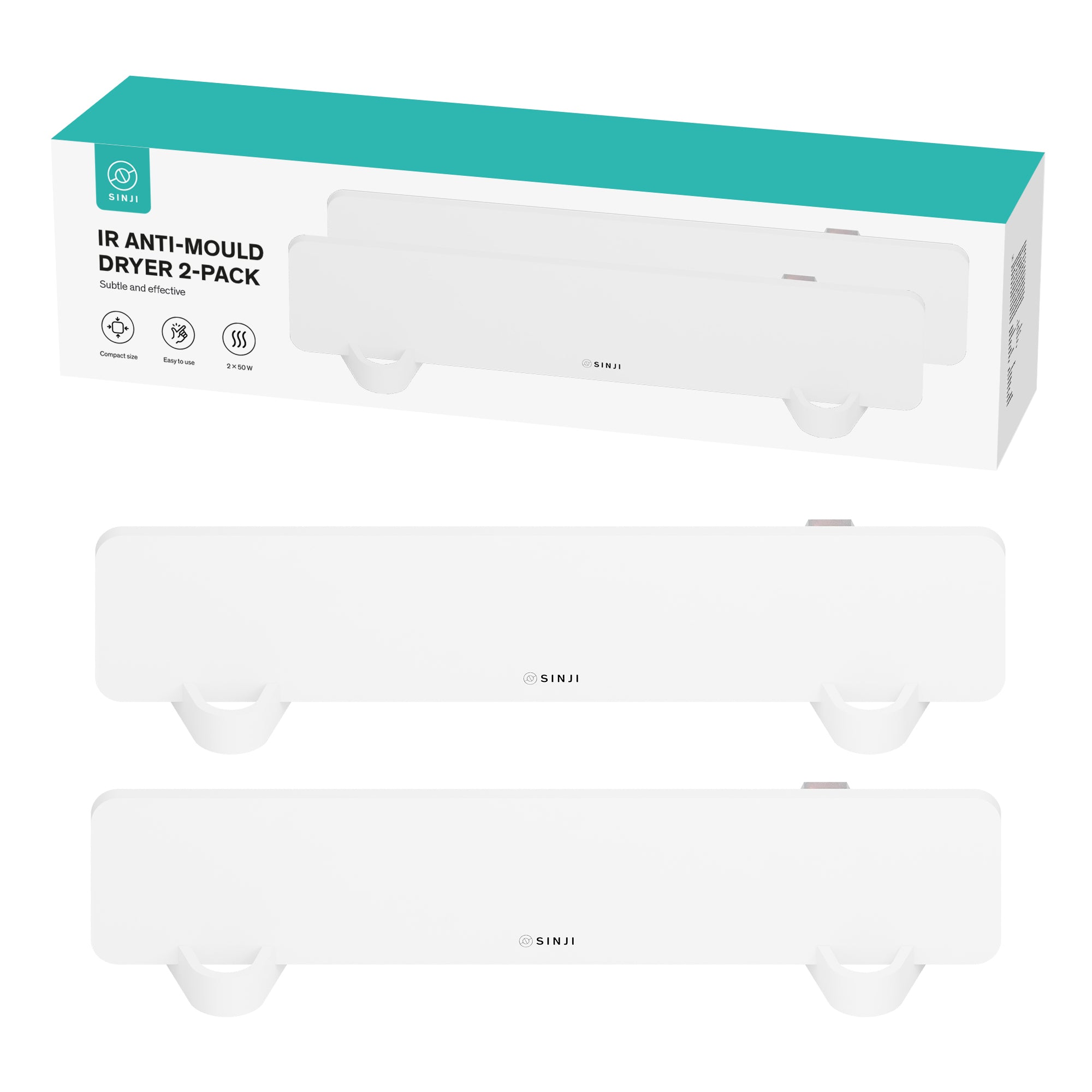 Sinji Anti-Mould Infrared Panel Dryer - 2 pack