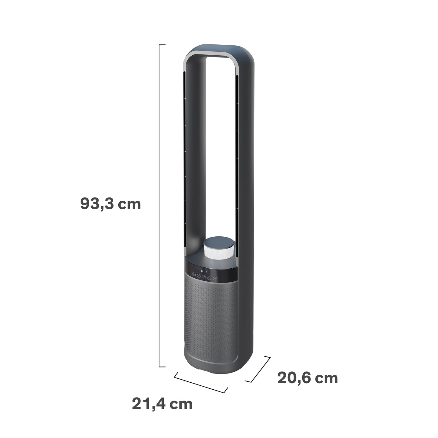 Sinji Hot and Cold Bladeless Fan with LED