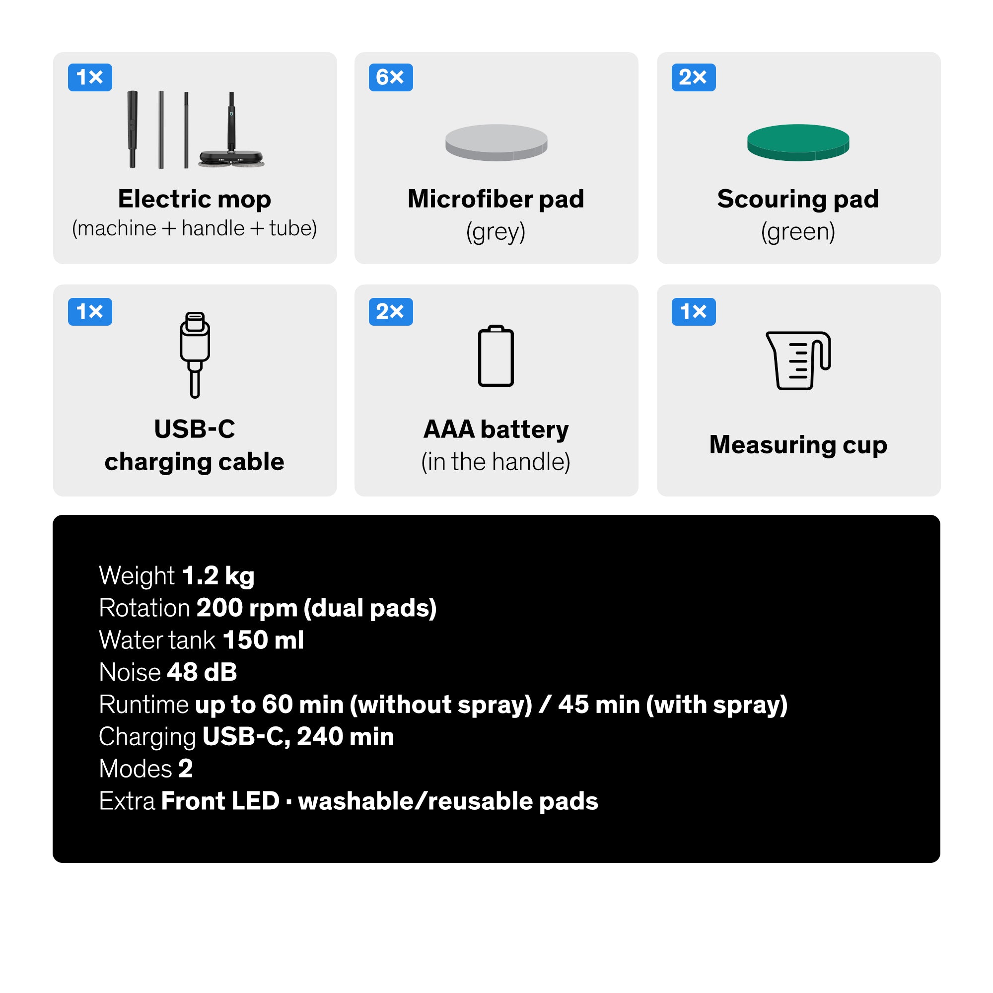 Sinji Electric Mop Black