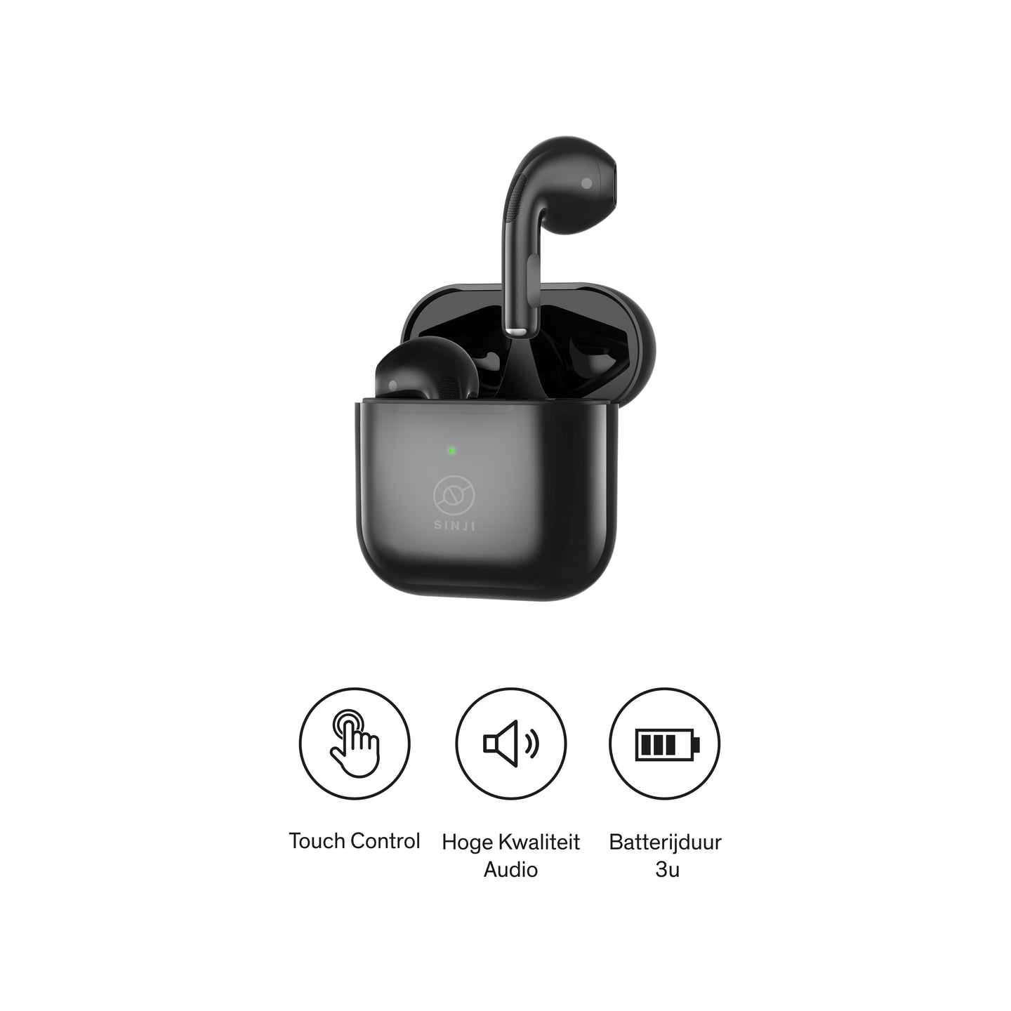 Sinji TWS Earpods Black