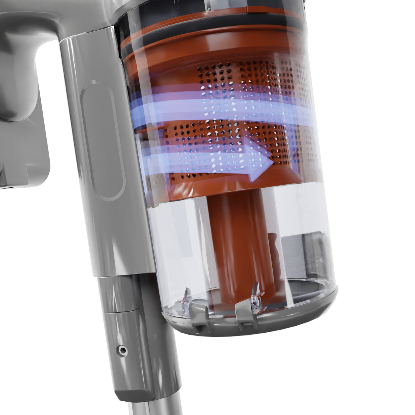 Sinji Cordless Vacuum Silver/Orange