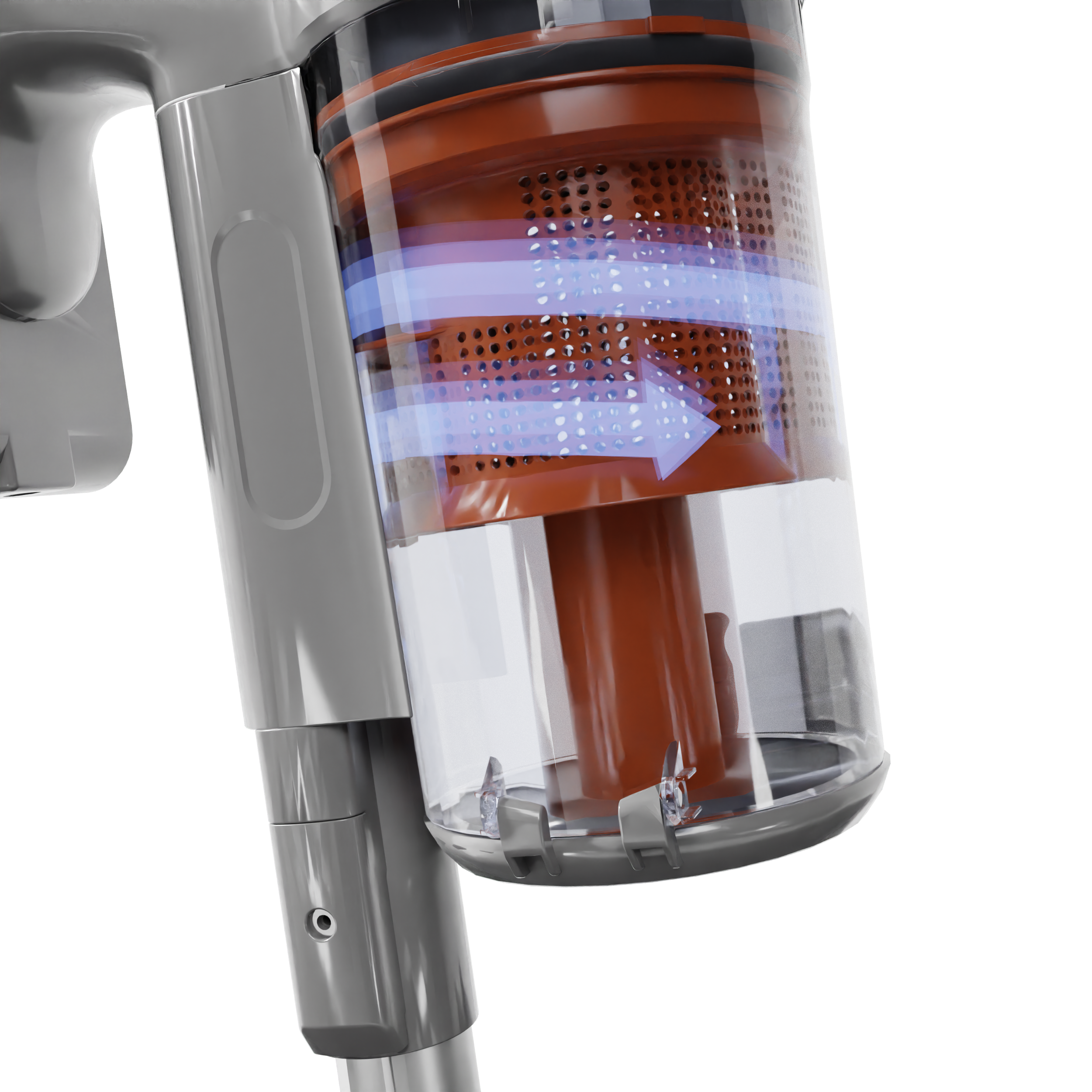 Sinji Cordless Vacuum Silver/Orange