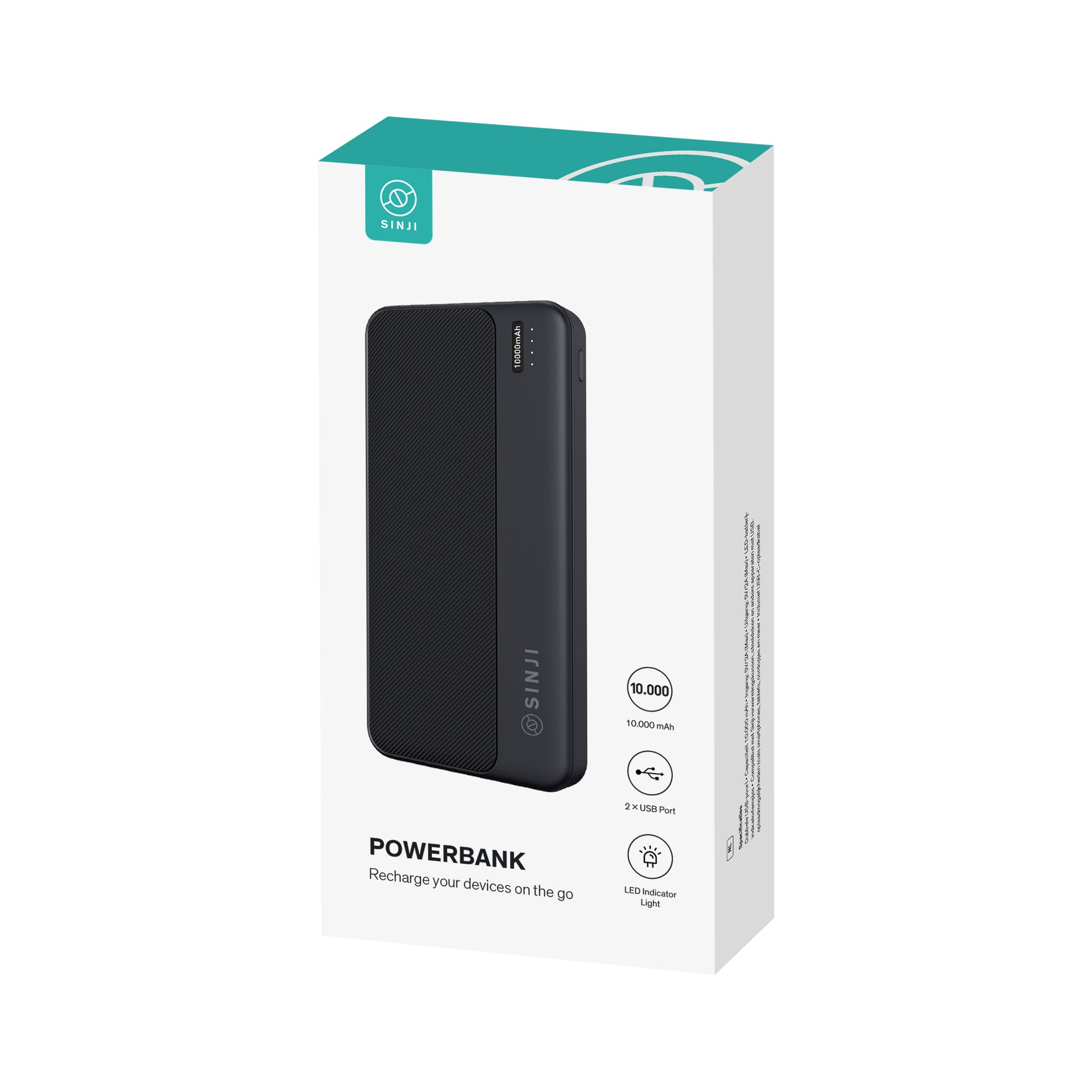 Sinji Powerbank 10.000 mAh